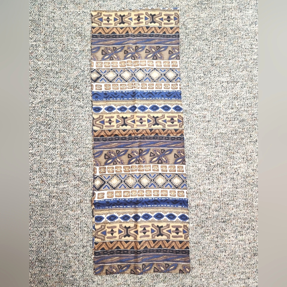 Bloomingdale's Tribal Pattern Silk Oblong Scarf